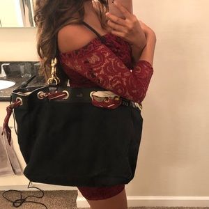 Gucci fabric tote - versatile, change scarves